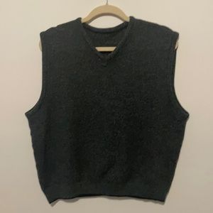 Oversized Knit Sweater Vest